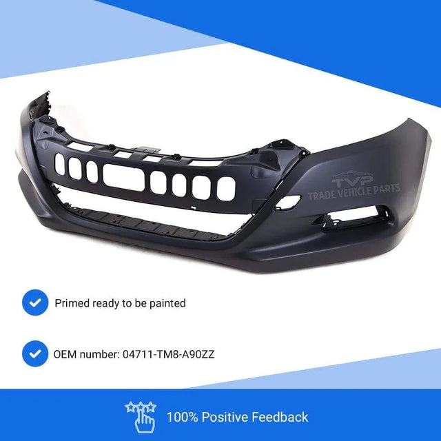 Fits Honda Insight 2009-2012 Front Bumper Primed With Fog Lamp Holes - image 3