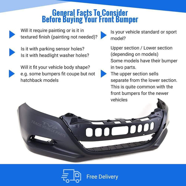 Fits Honda Insight 2009-2012 Front Bumper Primed With Fog Lamp Holes - image 4