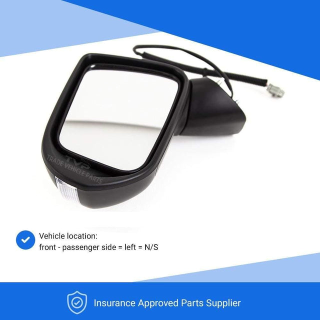 Fits Honda Jazz 2005-2008 Door Wing Mirror Electric W/ Indicator Black Passenger Side - image 3