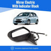 Fits Honda Jazz 2005-2008 Door Wing Mirror Electric W/ Indicator Black Passenger Side thumbnail