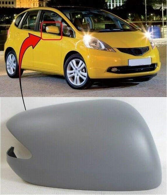 Fits Honda Jazz 2008-2015 Door Wing Mirror Cover Primed Driver Side - tradevehicleparts.co.uk