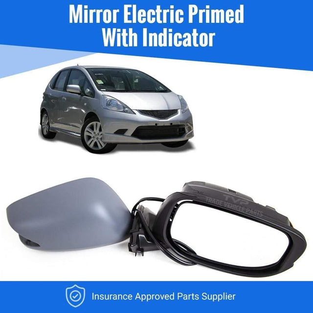 Fits Honda Jazz 2008-2015 Door Wing Mirror Electric Primed With Indicator Right Side - image 2