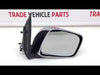 Fits Nissan Navara 2006-2015 Door Wing Mirror Manual Chrome Driver Side video