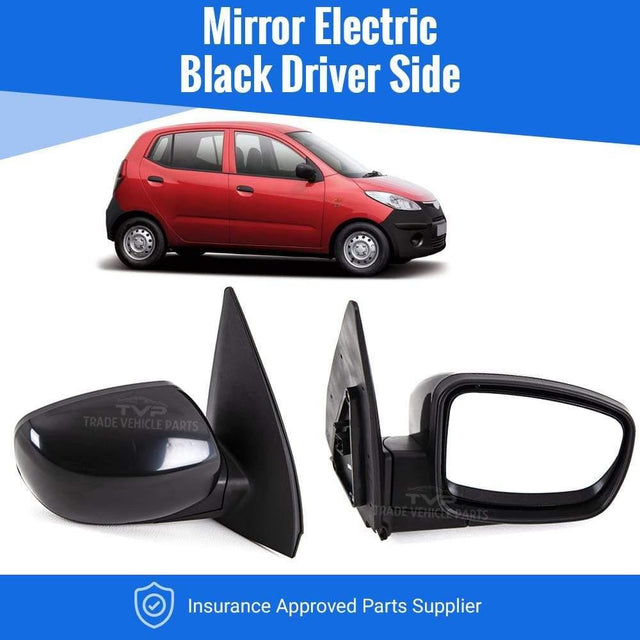 Fits Hyundai I10 2008-2011 Door Wing Mirror Electric Black Driver Side  - image 2