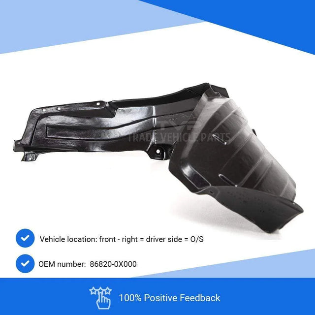 Fits Hyundai I10 2008-2013 Front Wing Arch Liner Splash Guard Driver Side  - image 3