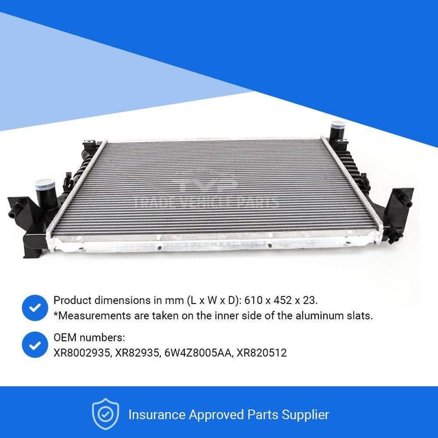 Fits Jaguar S-Type 1998-2007 Radiator (2.5 I V6 24V, 3.0 I V6 24V, 4.0 I V8 32V 4.2 l Supercharged) ( Petrol) ( Man) ( With/Without Ac) - image 5
