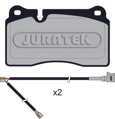 Brake Pads Full Set of 4 With 2 X Separate Wear Leads (390Mm) Front JCP062 Juratek - tradevehicleparts.co.uk