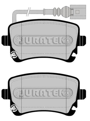 Brake Pads Full Set of 4 Rear JCP1644 Juratek - tradevehicleparts.co.uk