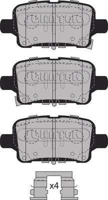 Brake Pads Full Set of 4 With Fitting Kit Rear JCP8160 Juratek - tradevehicleparts.co.uk