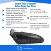 Fits Kia Picanto 2007-2011 Door Wing Mirror Electric Heated Not Primed Passenger Side thumbnail