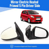 Fits Kia Picanto 2007-2011 Door Wing Mirror Electric Heated Not Primed Driver Side thumbnail