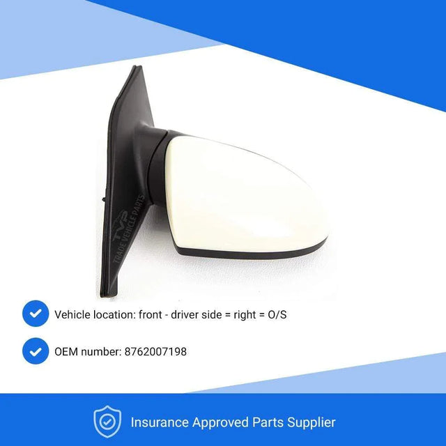 Fits Kia Picanto 2007-2011 Door Wing Mirror Electric Heated Not Primed Driver Side - image 3