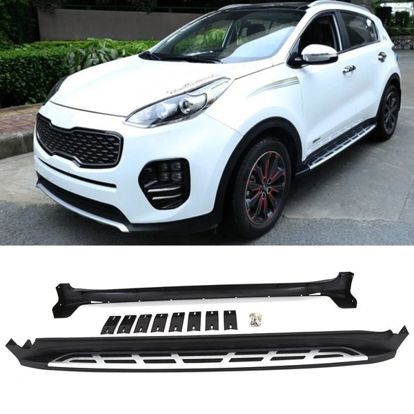 Fits Kia Sportage QL 2016-2021 Running Boards Side Steps Stylish Design