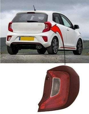 Fits Kia Picanto 2017- Rear Light Lamp Driver Side - tradevehicleparts.co.uk