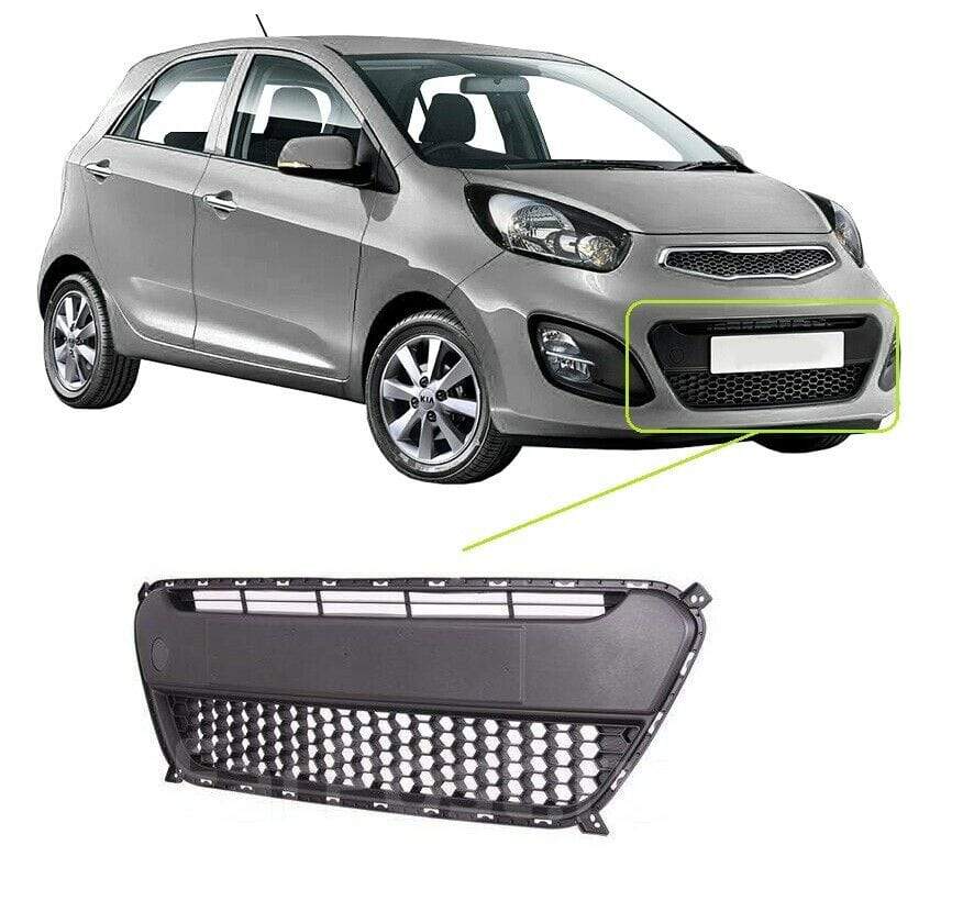 Kia Picanto 2011-2015 Front Bumper Grille Fits 5 Door Models Only