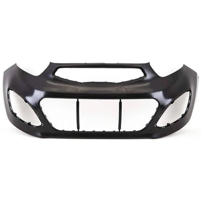 Fits Kia Picanto 2011-2015 Front Bumper No Pdc Or Washer Holes Mat Black Fits 5 Doors Only - tradevehicleparts.co.uk