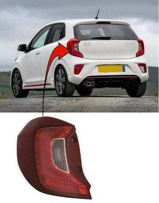 Fits Kia Picanto 2017- Rear Light Lamp Passenger Side - tradevehicleparts.co.uk