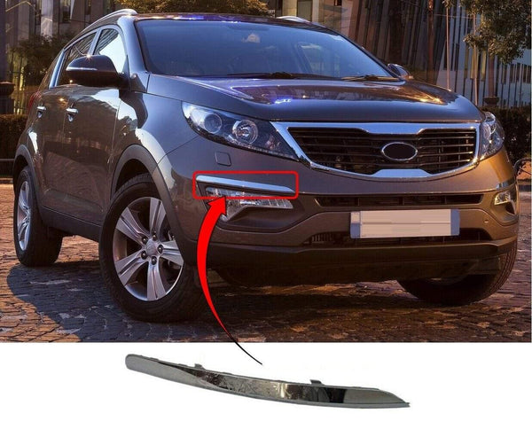 Fits Kia Sportage 2010-2016 Front Bumper Moulding Chrome Driver Side