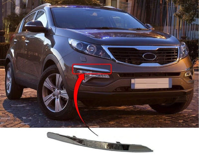 Fits Kia Sportage 2010-2016 Front Bumper Moulding Chrome Driver Side - tradevehicleparts.co.uk
