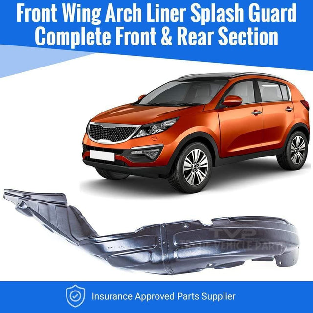 Fits Kia Sportage 2010-2015 Front Wing Arch Liner Splash Guard Passenger Complete - image 2