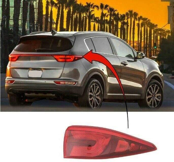 Fits Kia Sportage 2016-2018 Rear Light Lamp Outer Section Driver Side