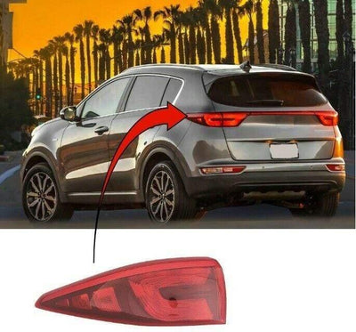 Fits Kia Sportage 2016-2018 Rear Light Lamp Outer Section Passenger Side - tradevehicleparts.co.uk