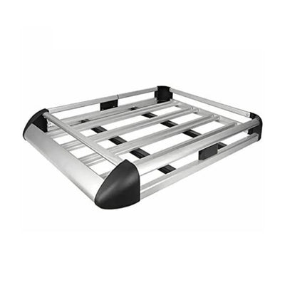 Deck Tray Platform Carry Box Luggage Carrier Roof Rack Luggage Cargo Aluminium Extra Large Silver - tradevehicleparts.co.uk