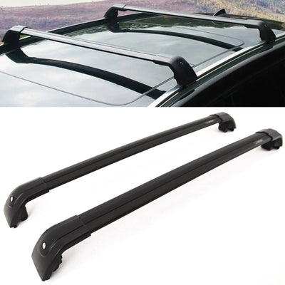 Fits Land Rover Discovery Sport L550 2015- Roof Rack Cross Bars Pair Aluminium Black - tradevehicleparts.co.uk
