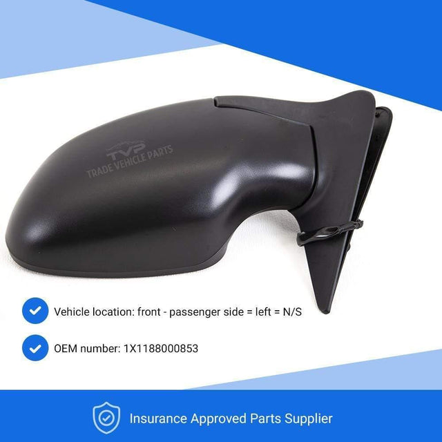 Fits Lti Tx4 Taxi 2007- Door Wing Mirror Heated Electric Textured Passenger Side - image 2
