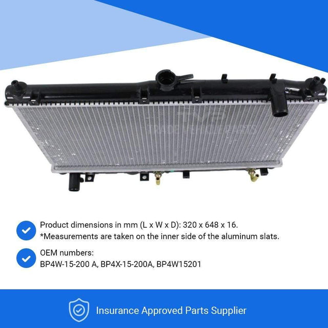 Fits Mazda Mx-5 1998-2005 Radiator (1.6I 16V, 1.8I 16V Petrol) (Manual) (With/Without Ac) - image 5
