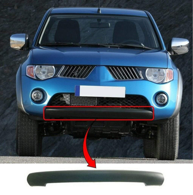 Fits Mitsubishi L200 2006-2009 Front Bumper Spoiler Lower Mat Black - image 2