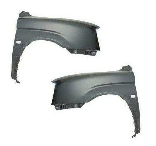 Fits Mitsubishi L200 1996-2006 Front Wing Primeds With Indicator And Moulding Hole Left & Right Side Pair - image 2