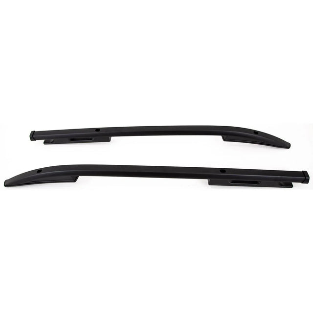 Fits Mitsubishi L200 Series 5 Double Cab 2015-2019 Roof Rails Rack Bars Pair Aluminium Black - image 3