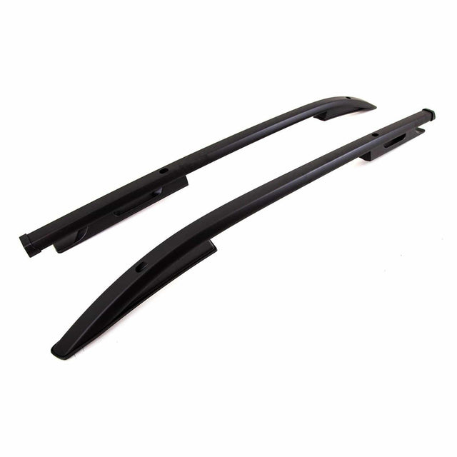 Fits Mitsubishi L200 Series 5 Double Cab 2015-2019 Roof Rails Rack Bars Pair Aluminium Black - image 4