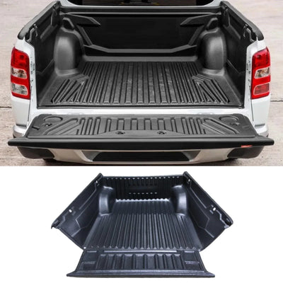 Fits Mitsubishi L200 Series 6 Double Cab 2019- Over Rail Load Liner Bed Liner Black - tradevehicleparts.co.uk