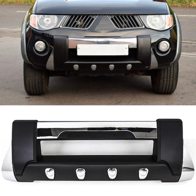 Fits Mitsubishi L200 2006-2013 Front Bumper Protector Bull Bar Nudge Bar - tradevehicleparts.co.uk