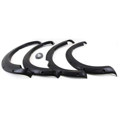 Fits Mitsubishi L200 2006-2013 60mm Wide Wheel Arches Extensions Fender Flares Set Black - tradevehicleparts.co.uk