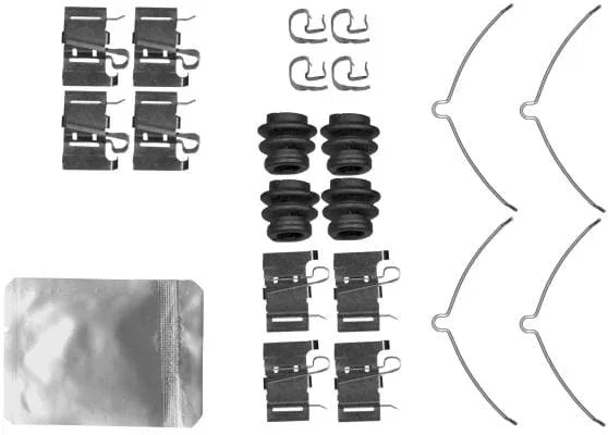 Mintex Brake Pad Accessory Fitting Kit Full Set Front Axle MBA0001 - image 3