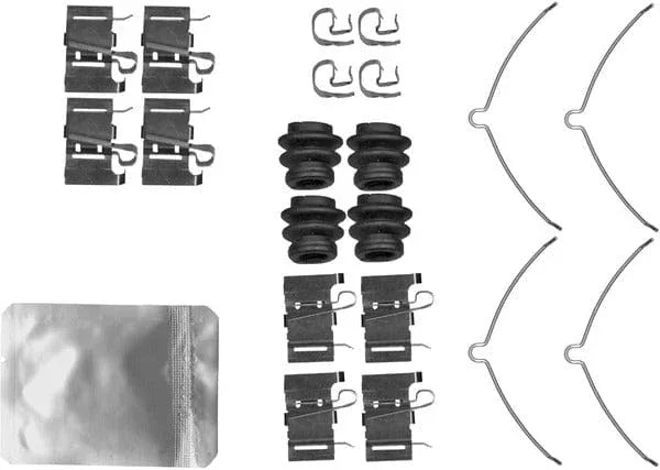 Mintex Brake Pad Accessory Fitting Kit Full Set Front Axle MBA0001 - image 2