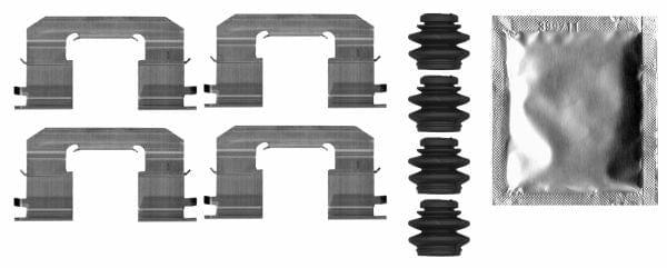 Mintex Brake Pad Accessory Fitting Kit Full Set Front Axle MBA0006 - image 3