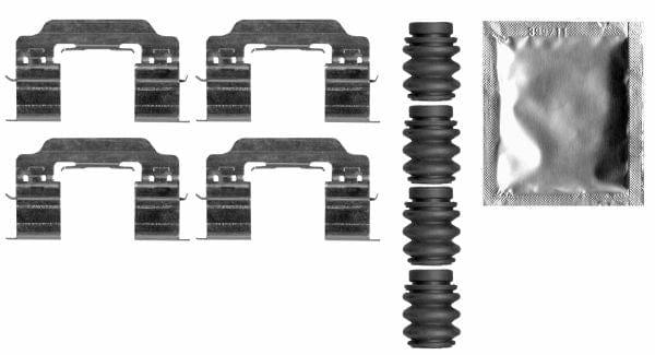 Mintex Brake Pad Accessory Fitting Kit Full Set Front Axle MBA0007 - image 3