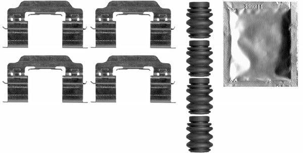 Mintex Brake Pad Accessory Fitting Kit Full Set Front Axle MBA0007 - image 2
