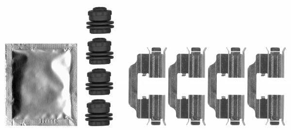 Mintex Brake Pad Accessory Fitting Kit Full Set Rear Axle MBA0012 - image 3