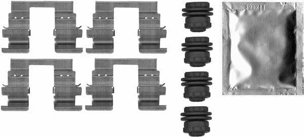 Mintex Brake Pad Accessory Fitting Kit Full Set Rear Axle MBA0013 - image 2