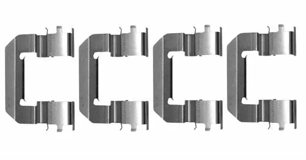 Mintex Brake Pad Accessory Fitting Kit Full Set Front Axle MBA0014 - image 3