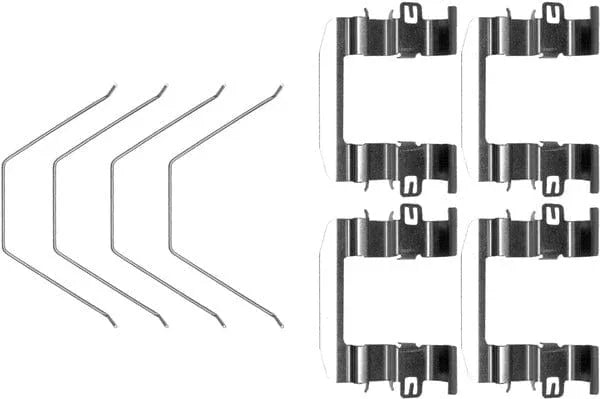 Mintex Brake Pad Accessory Fitting Kit Full Set Front Axle MBA0016 - image 2