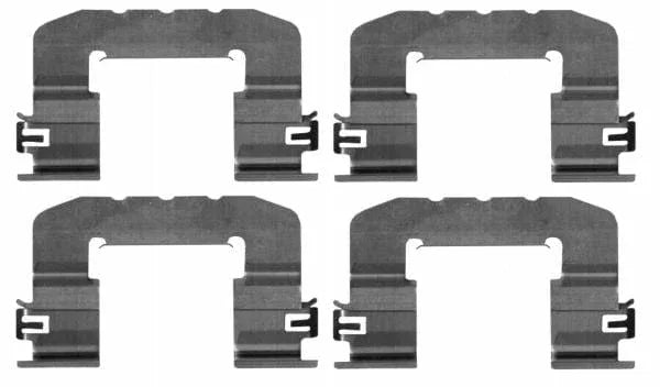 Mintex Brake Pad Accessory Fitting Kit Full Set Front Axle MBA0017 - image 3