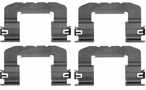 Mintex Brake Pad Accessory Fitting Kit Full Set Front Axle MBA0017 - image 2