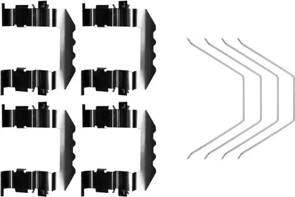 Mintex Brake Pad Accessory Fitting Kit Full Set Front Axle MBA0018 - image 2