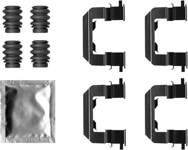 Mintex Brake Pad Accessory Fitting Kit Full Set Front Axle MBA0019 - image 2